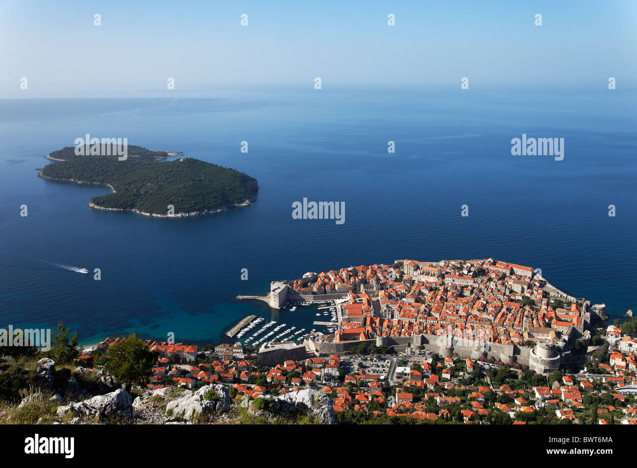 Old Town, Dubrovnik, Dubrovnik-Neretva county, Croatia Stock Photo