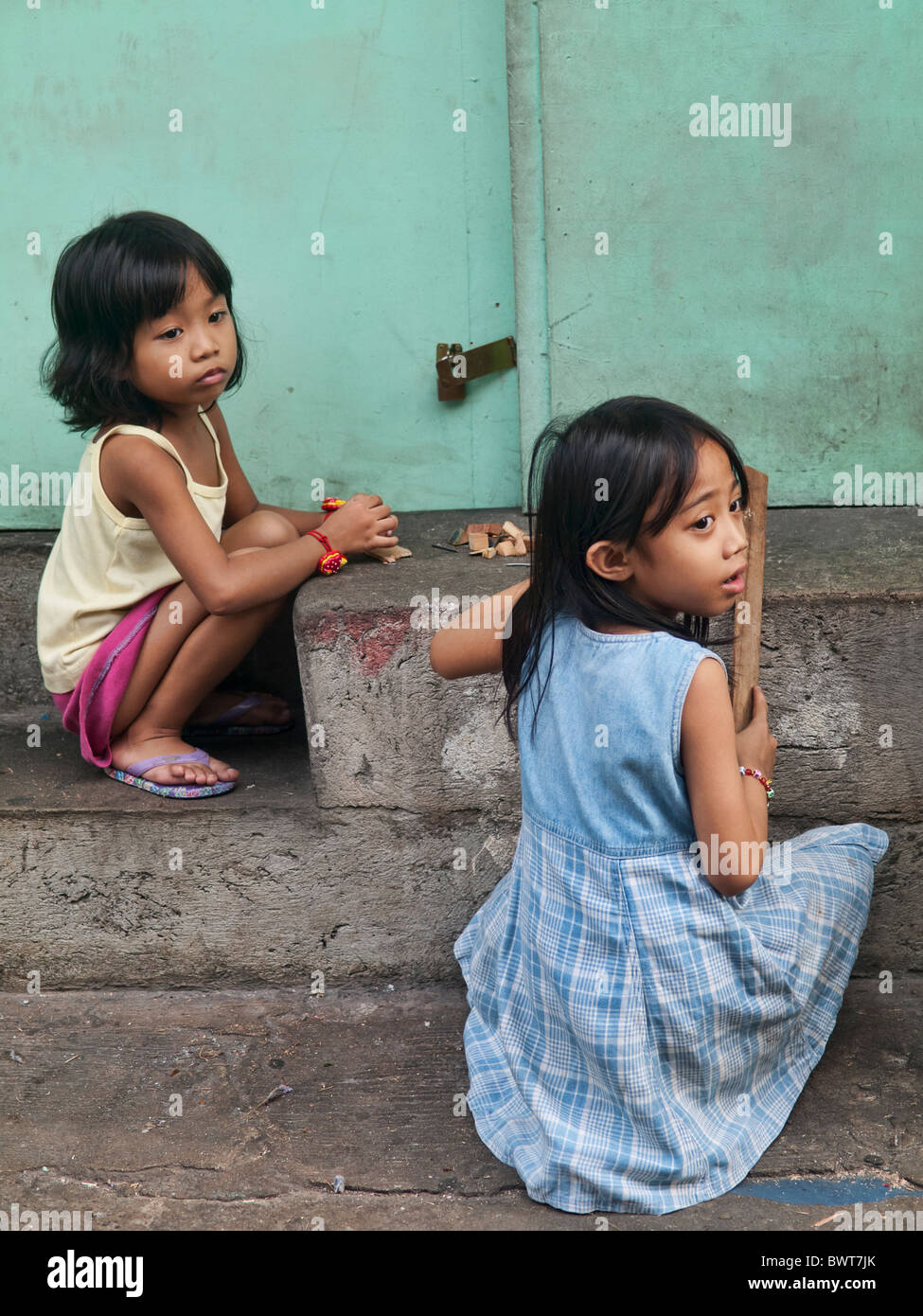 Filipino kids Stock Photo