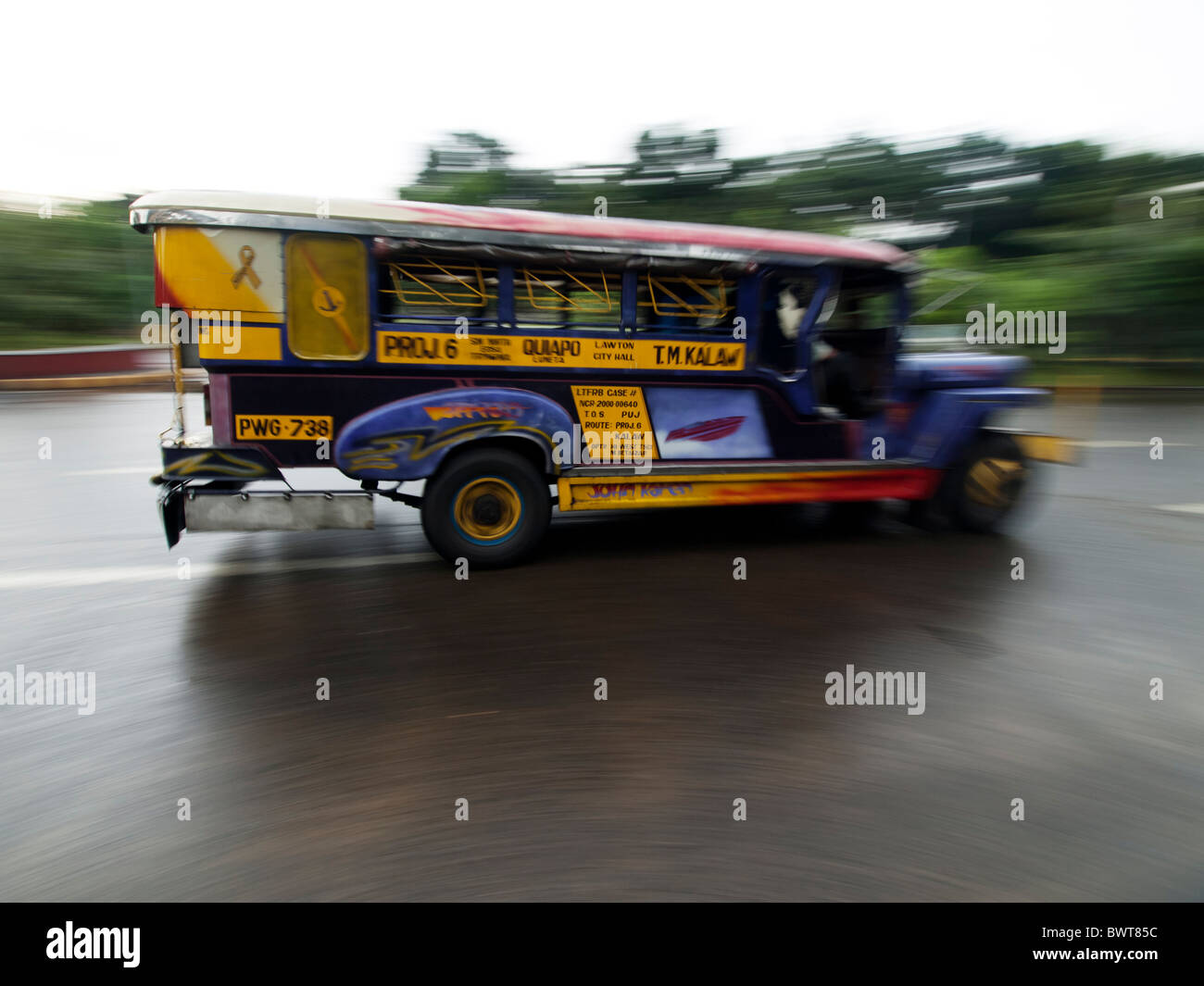 Colorful jeepney Stock Photo