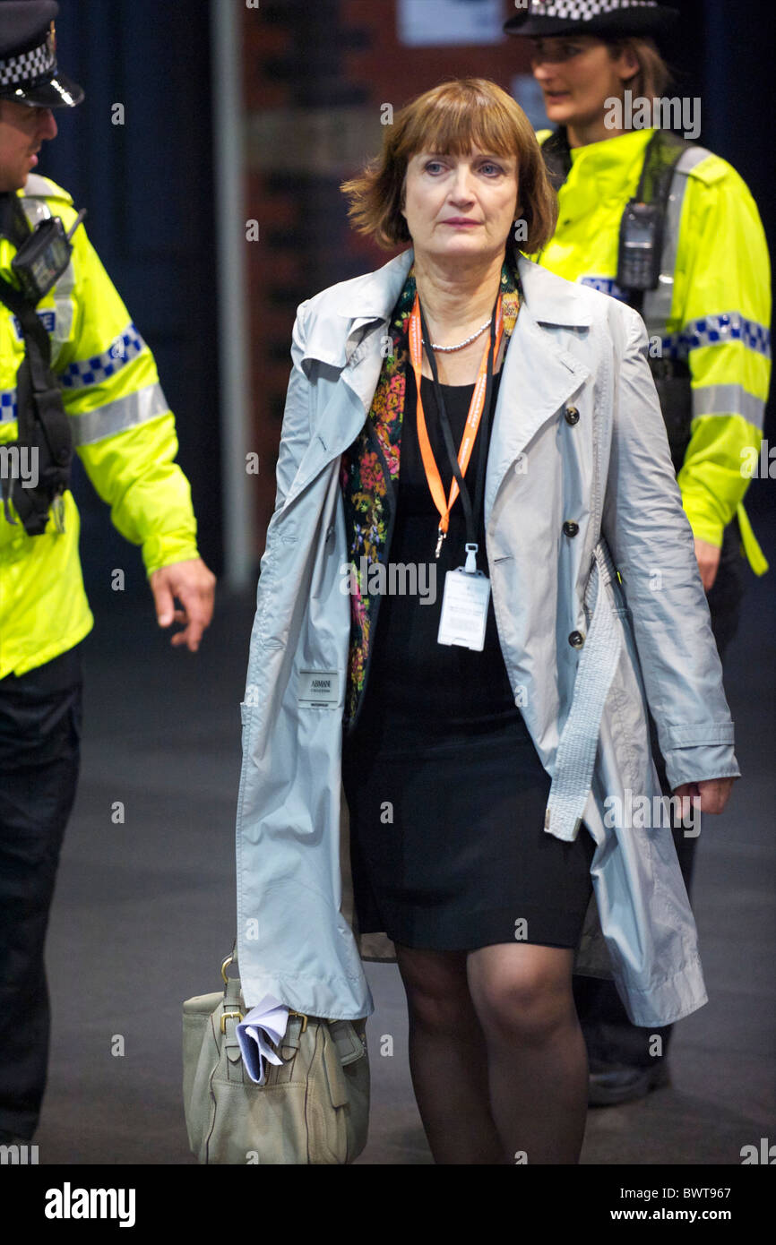 MP Tessa Jowell, Shadow Minister for the Cabinet Office, arrives at the Labour Party Conference in Manchester on 29 September Stock Photo