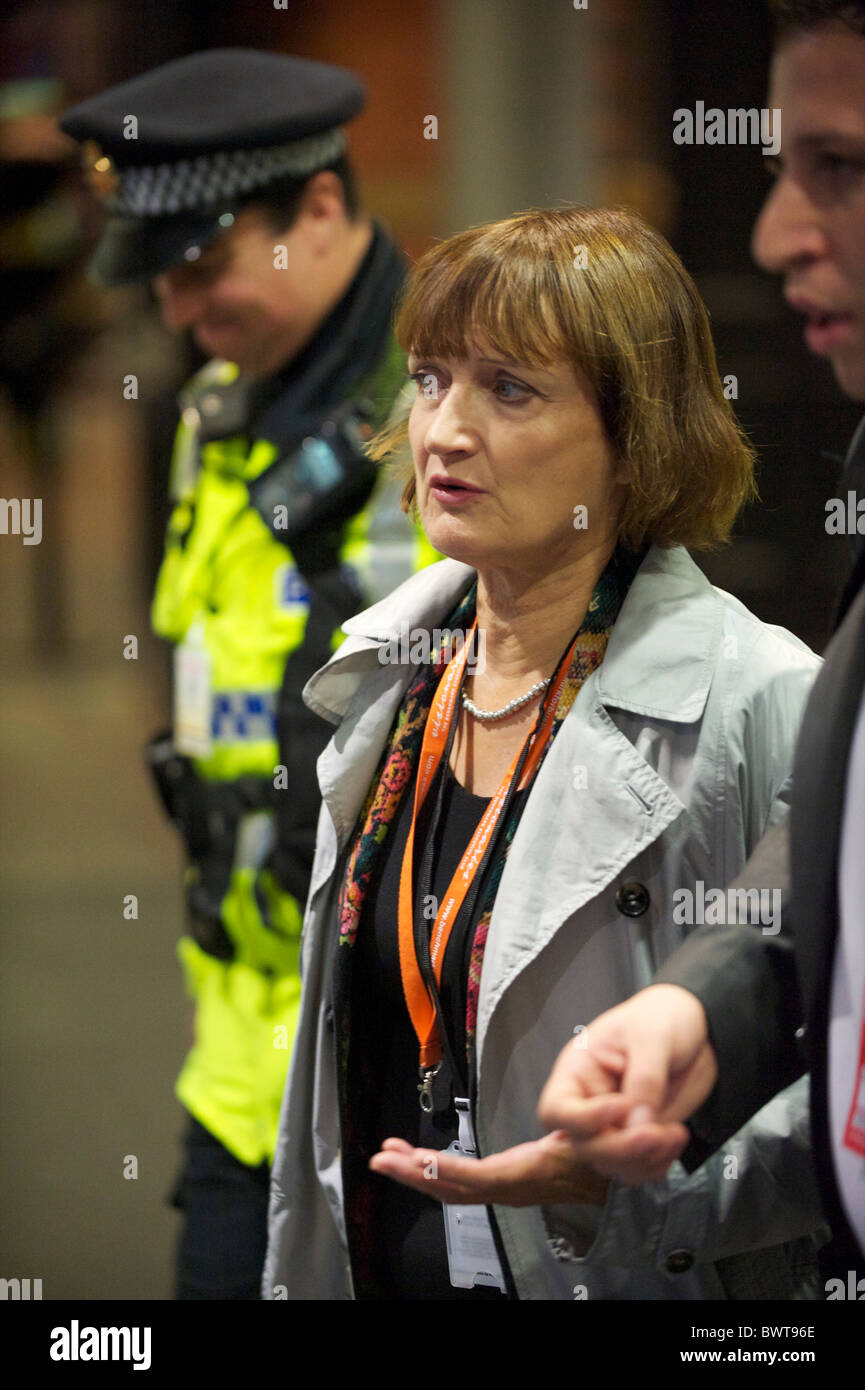MP Tessa Jowell, Shadow Minister for the Cabinet Office, arrives at the Labour Party Conference in Manchester on 29 September Stock Photo