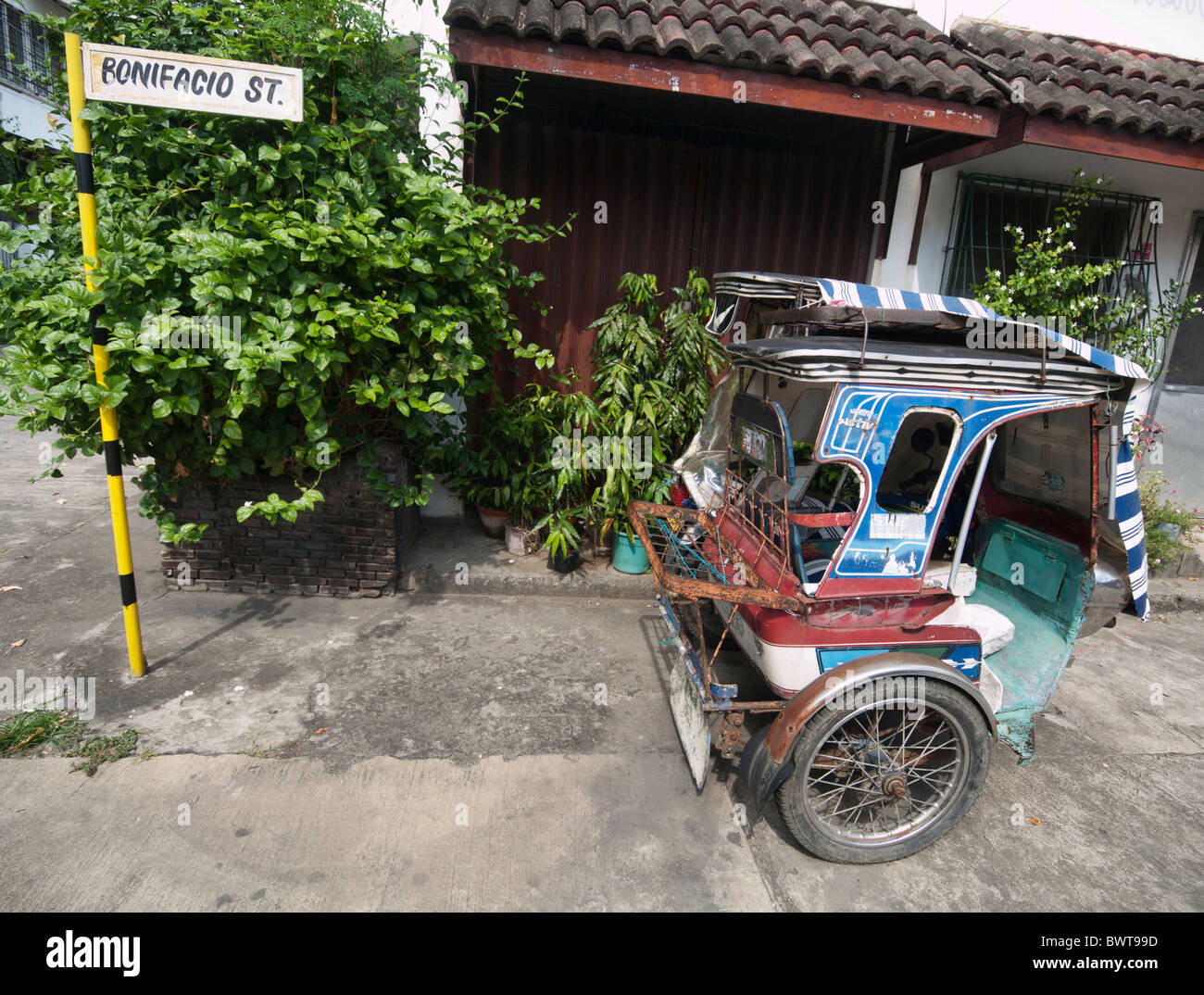 Tricycle in Vigan Stock Photo