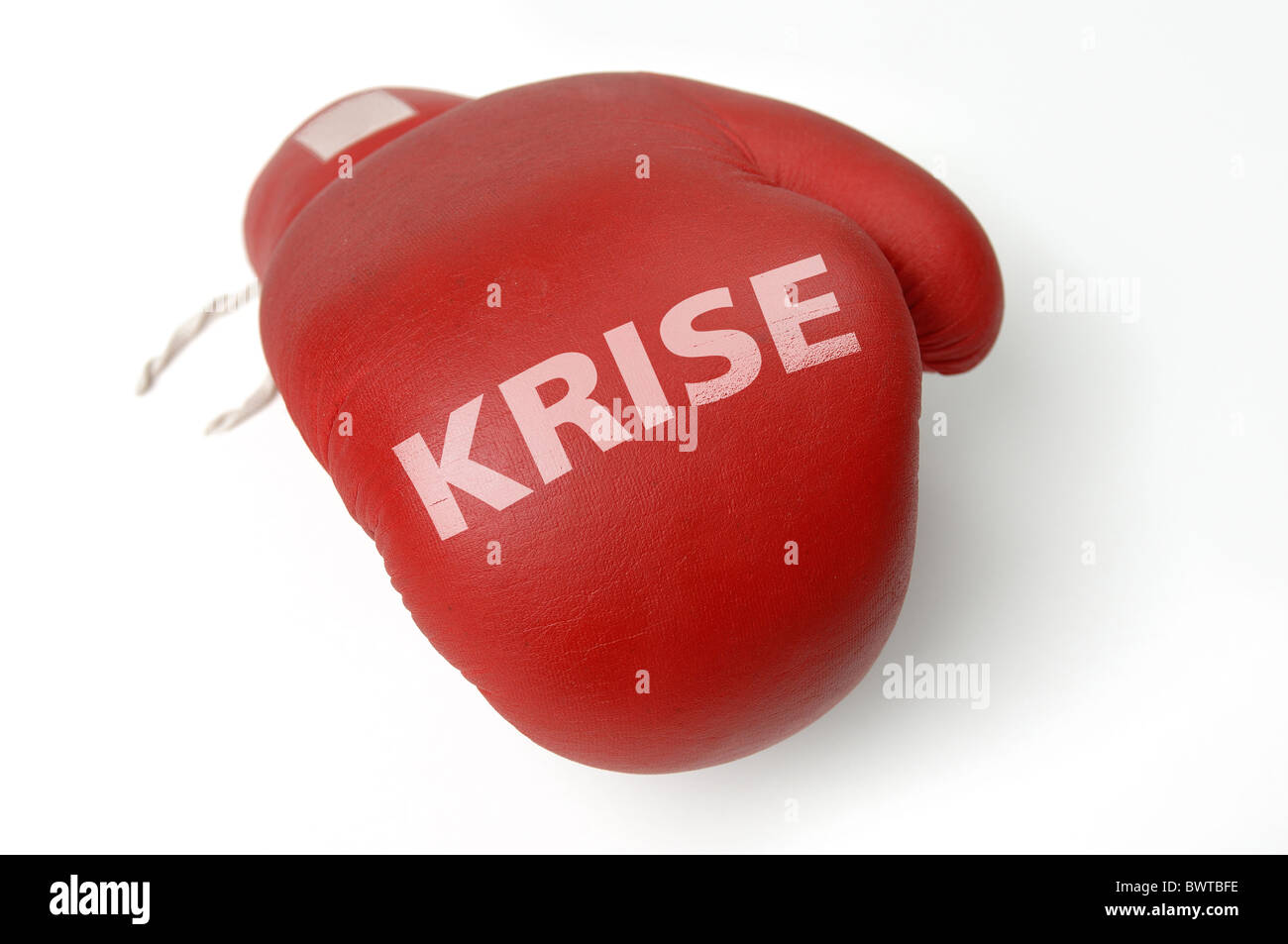 Red boxing glove Stock Photo