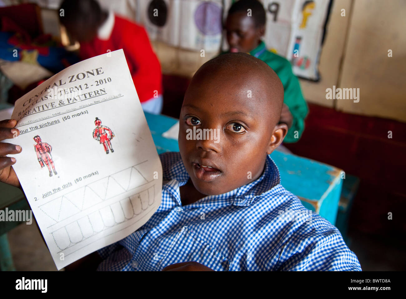 Brian Muruquri, down syndrome, Maji Mazuri Children's Centre, Nairobi, Kenya Stock Photo