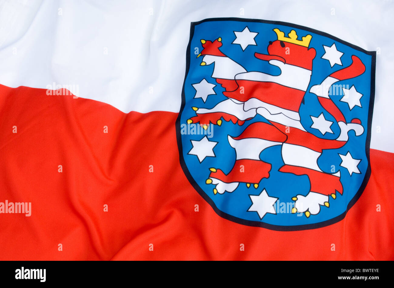 Flag of Thuringia Stock Photo