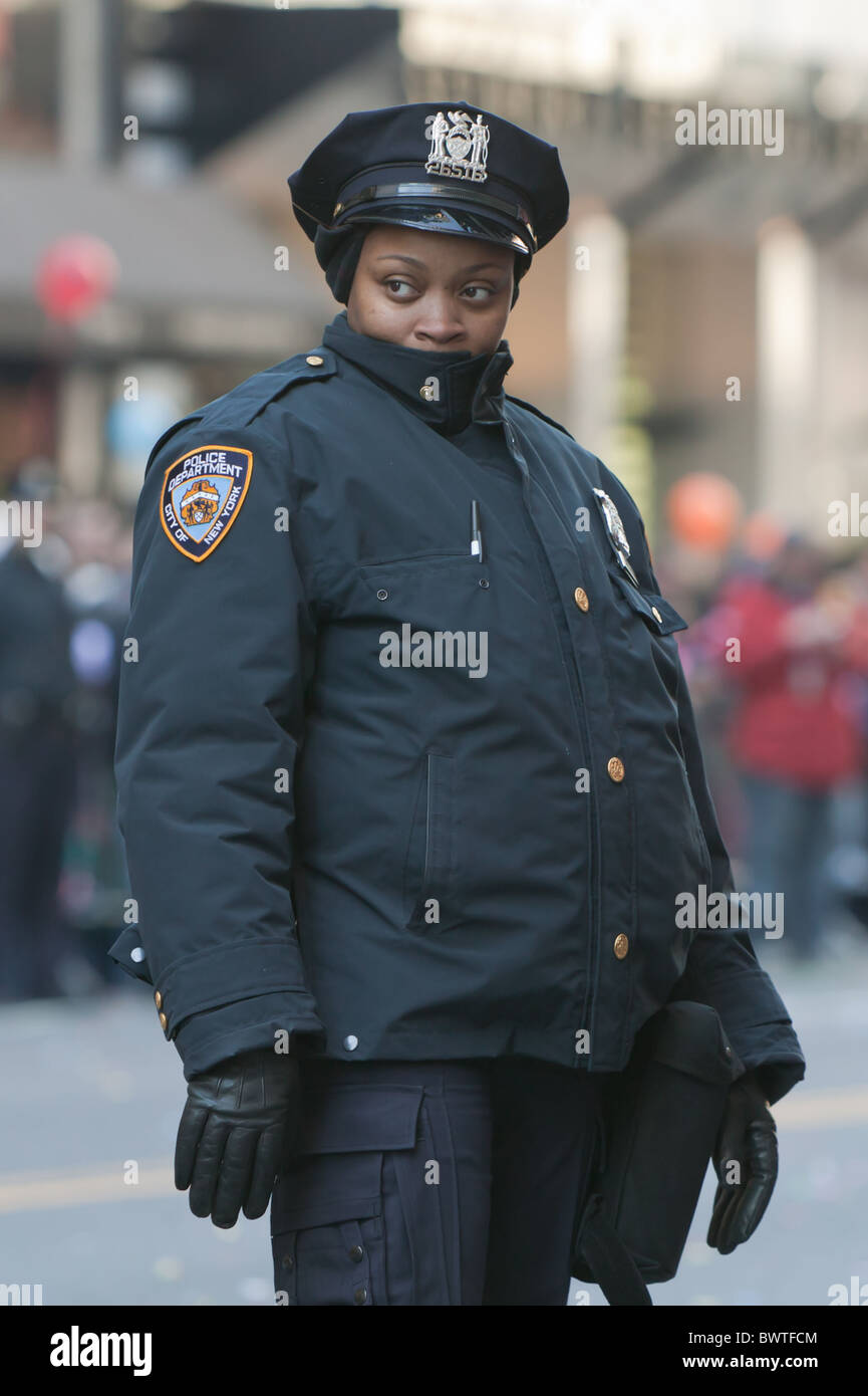 A New York City Police officer works during a parade in New York City Stock  Photo - Alamy
