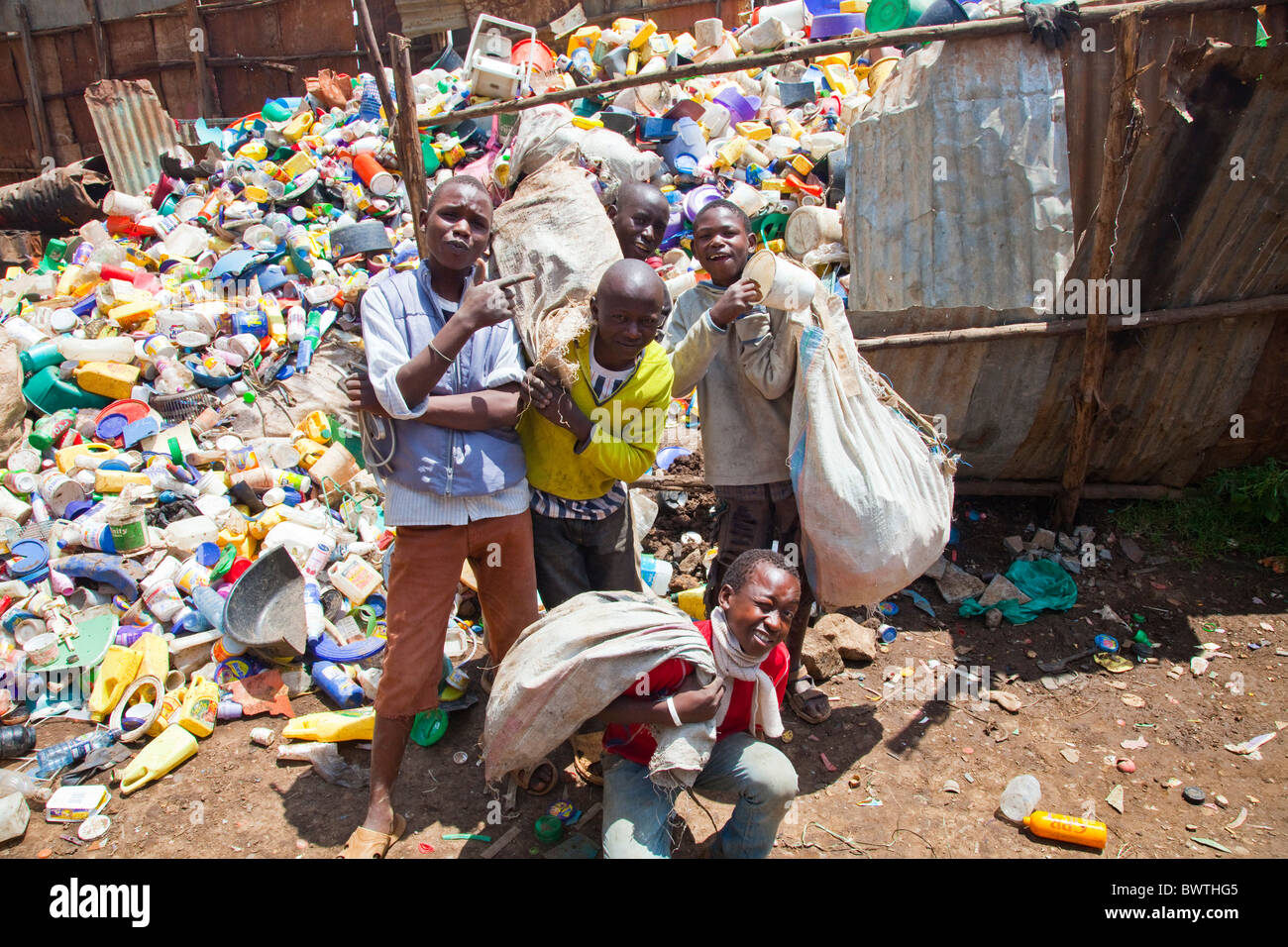 Boy garbage dump hi-res stock photography and images - Alamy