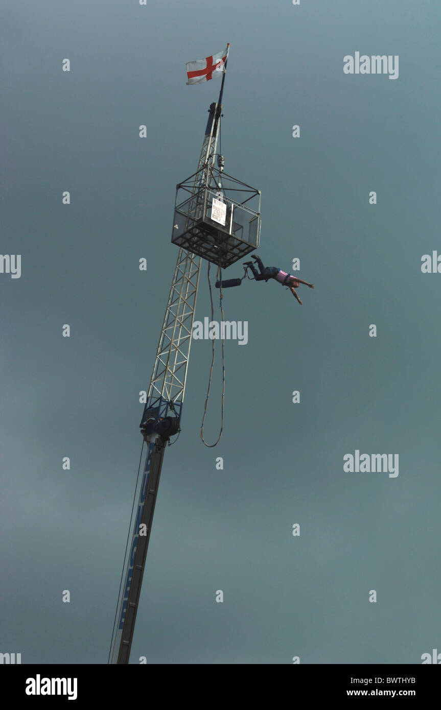 Bungee Jumping. Stock Photo