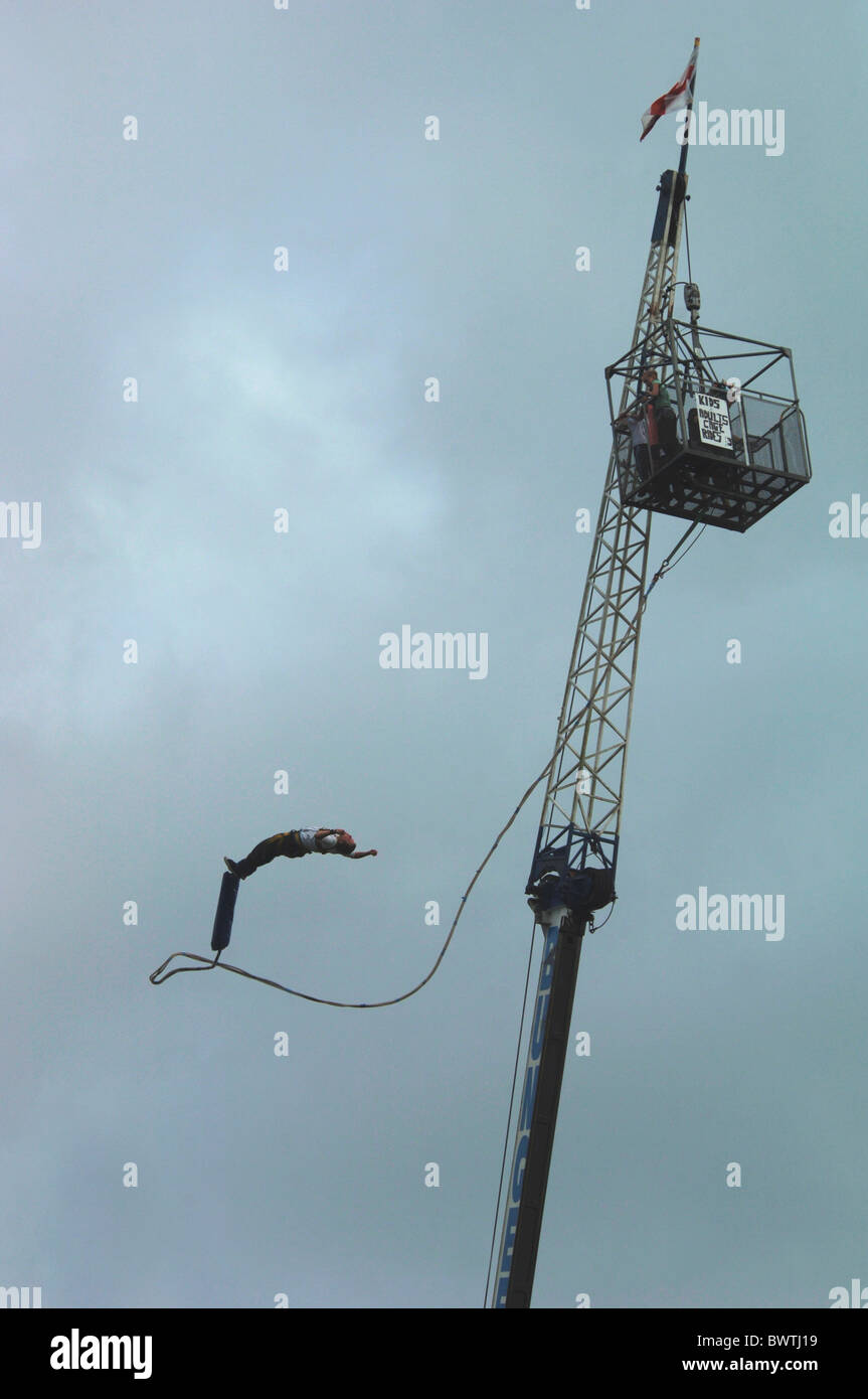 Bungee Jumping. Stock Photo