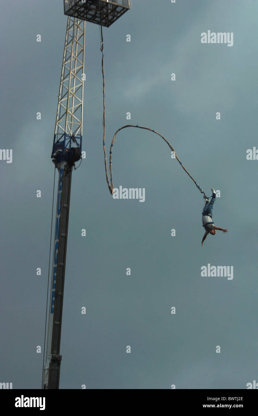 Bungee Jumping. Stock Photo