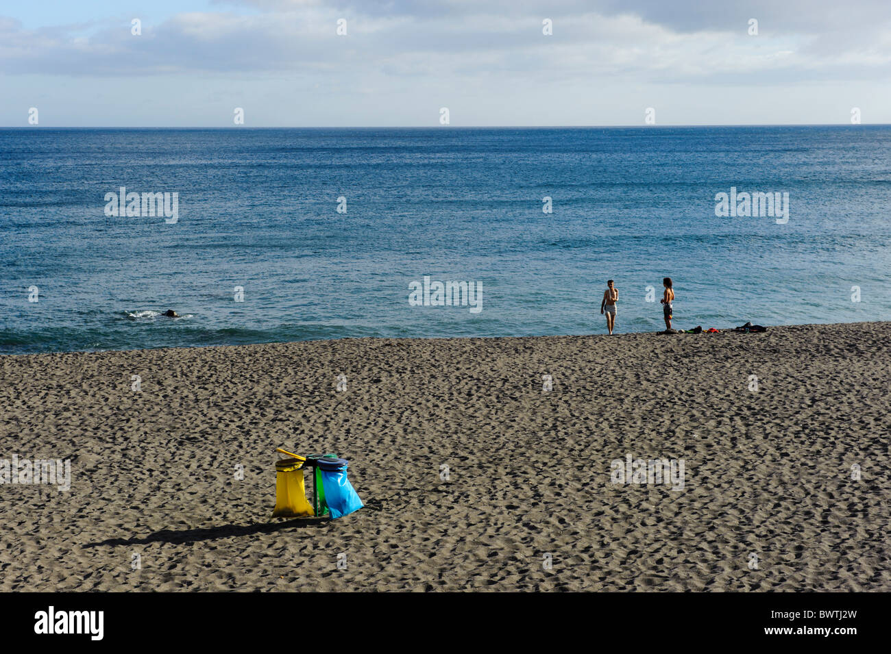 Beach Praia dos Moinhos near Porto Formoso, Isle of Sao Miguel Stock Photo