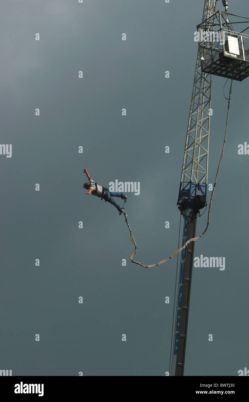 Bungee Jumping. Stock Photo