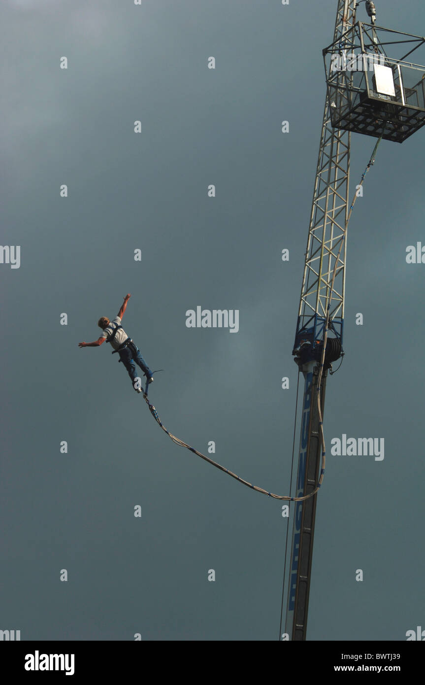 Bungee Jumping. Stock Photo