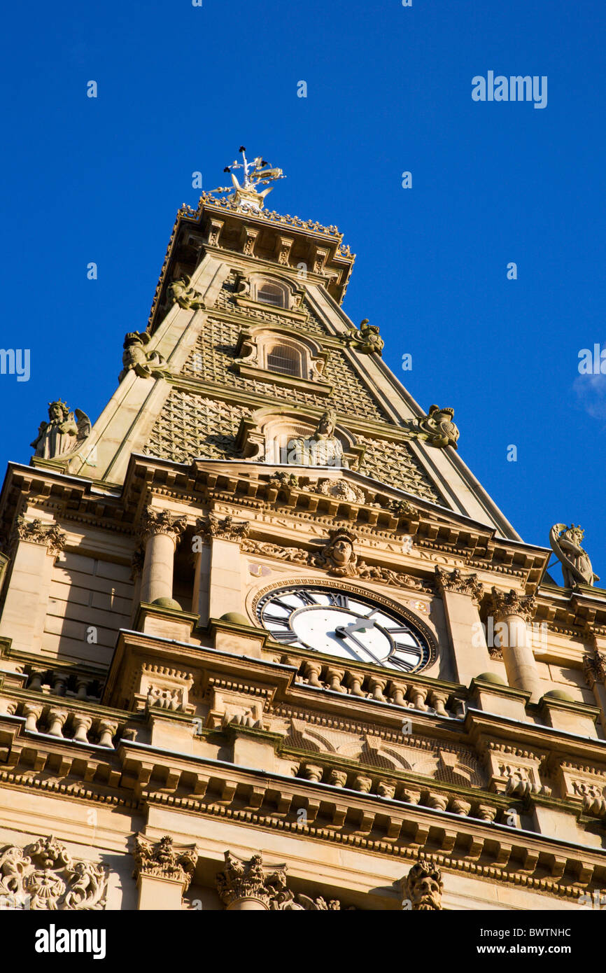 Halifax Town Hall Halifax West Yorkshire England Stock Photo Alamy