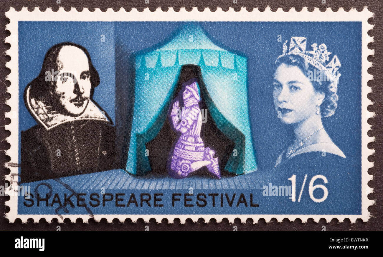 Commemorative issue shakespeare festival british stamp uk one and