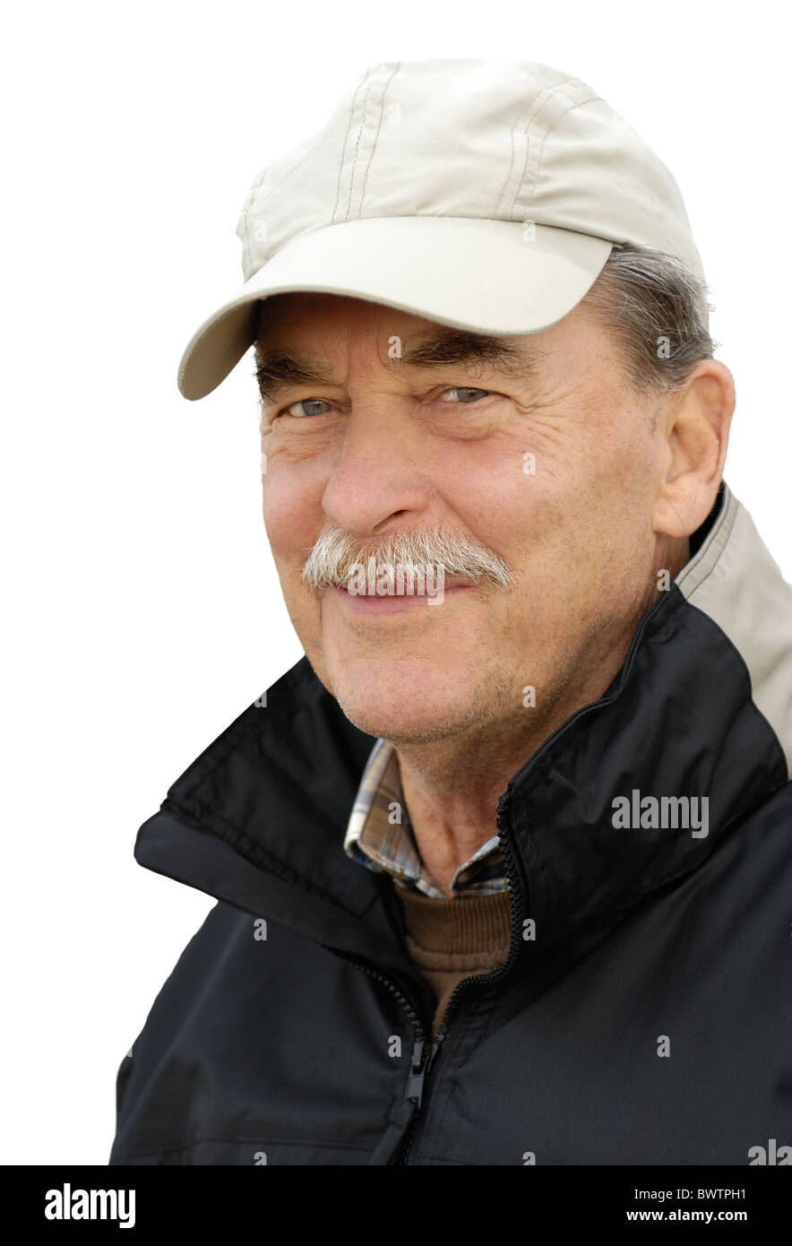 Old man with cap Stock Photo