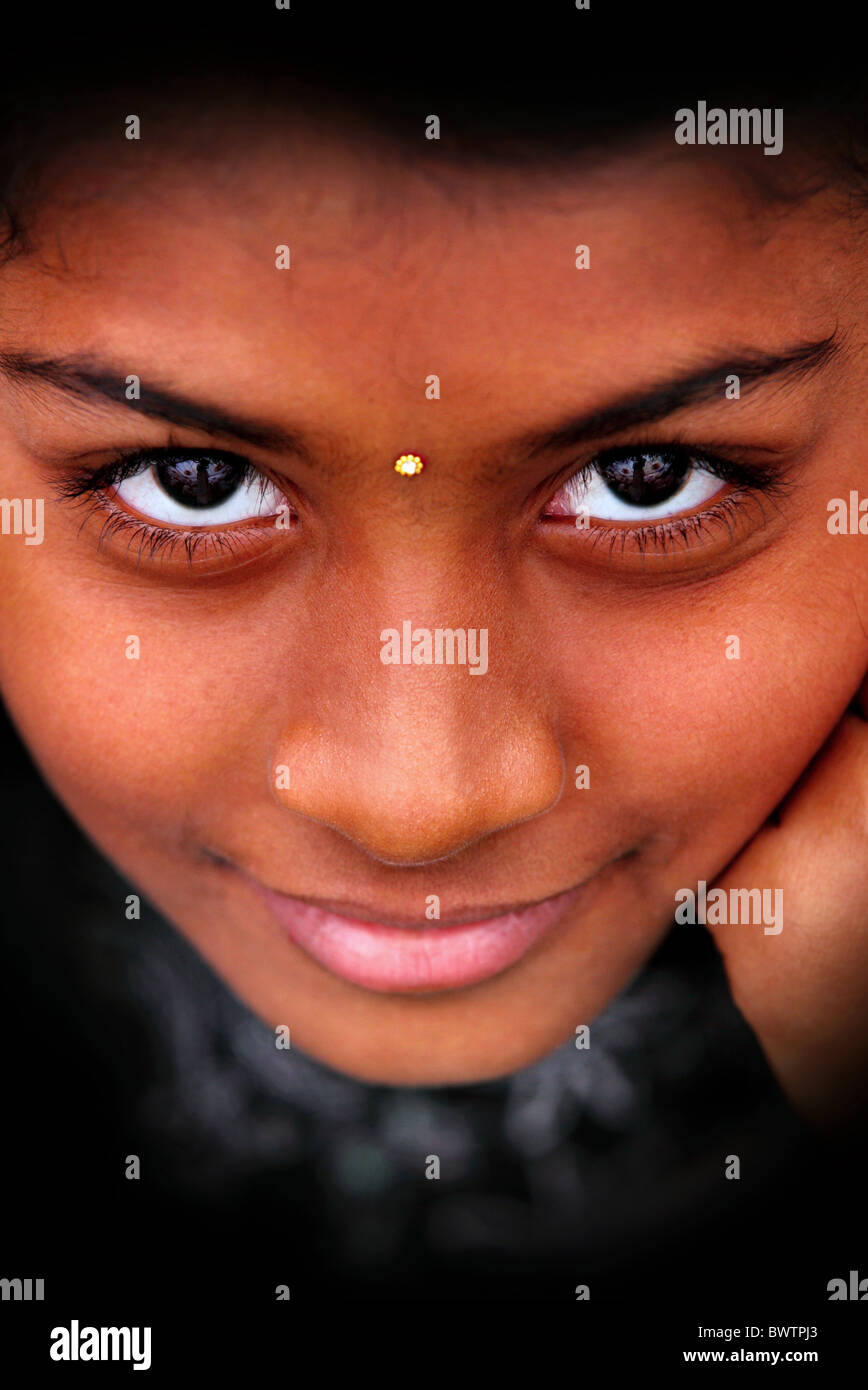 Indian girl Andhra Pradesh South India Stock Photo - Alamy