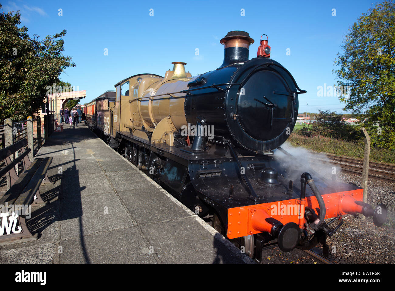 Great Western Railway (GWR) steam locomotive Rod 5322 at Didcot Railway Centre in service Stock Photo