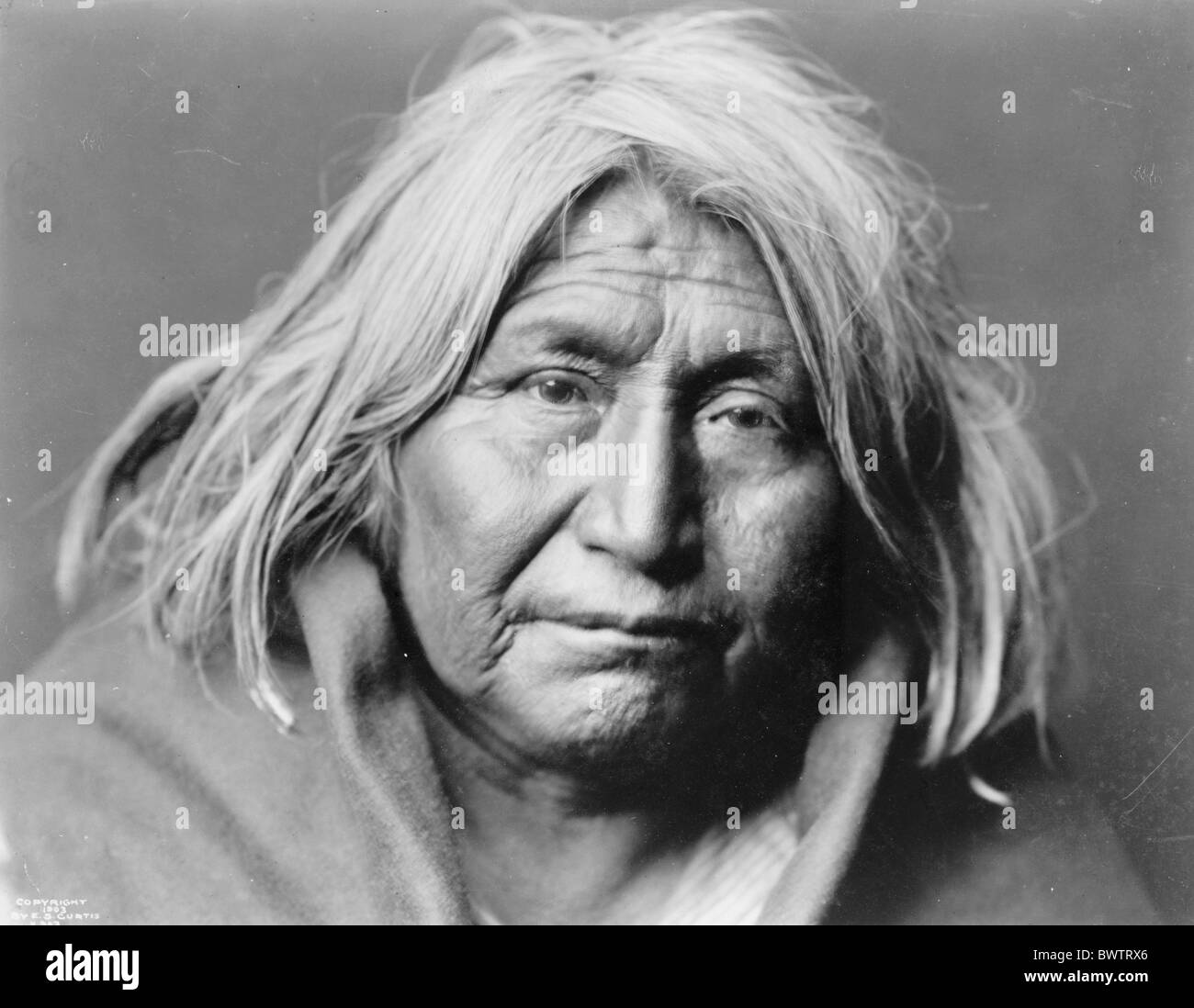 Indian USA America United States North America Portrait Apache 1903 redskin historical historic history ma Stock Photo