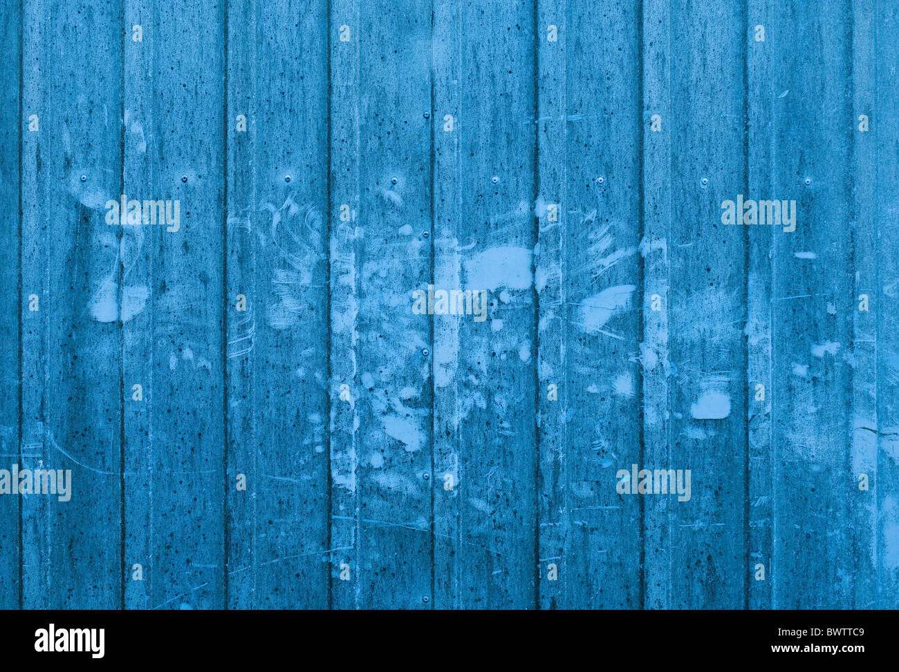 Blue container wall Stock Photo