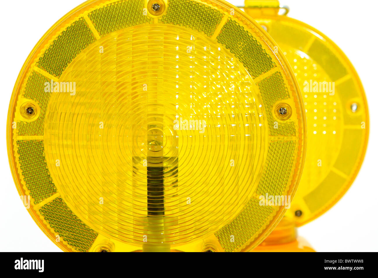 Yellow warning lamp Stock Photo Alamy