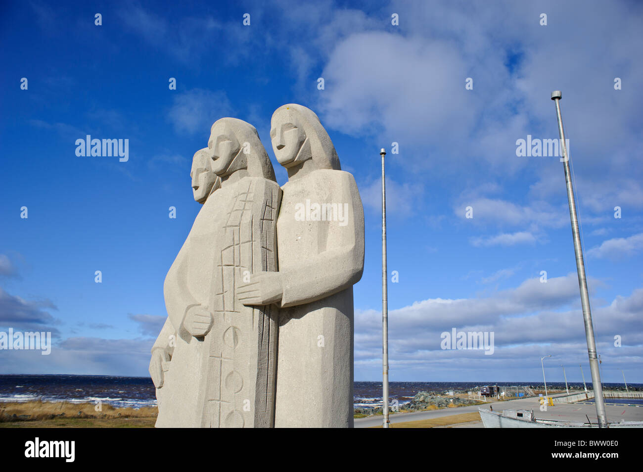 escuminac disaster monument escuminac fishermen monument Stock Photo