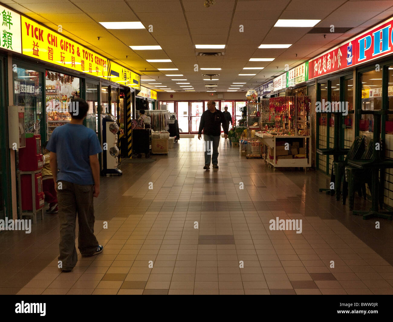Shopping Centre, Chinatown, Calgary, Canada September 2010 Stock Photo