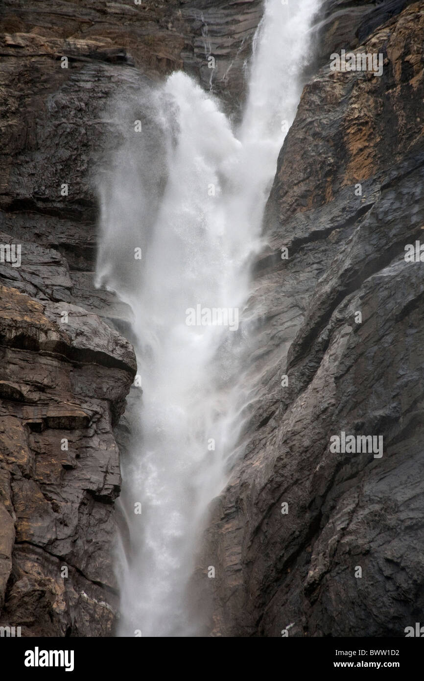 Takakkaw Falls 2km east of Field Yoho National Park, BC, Canada Sept