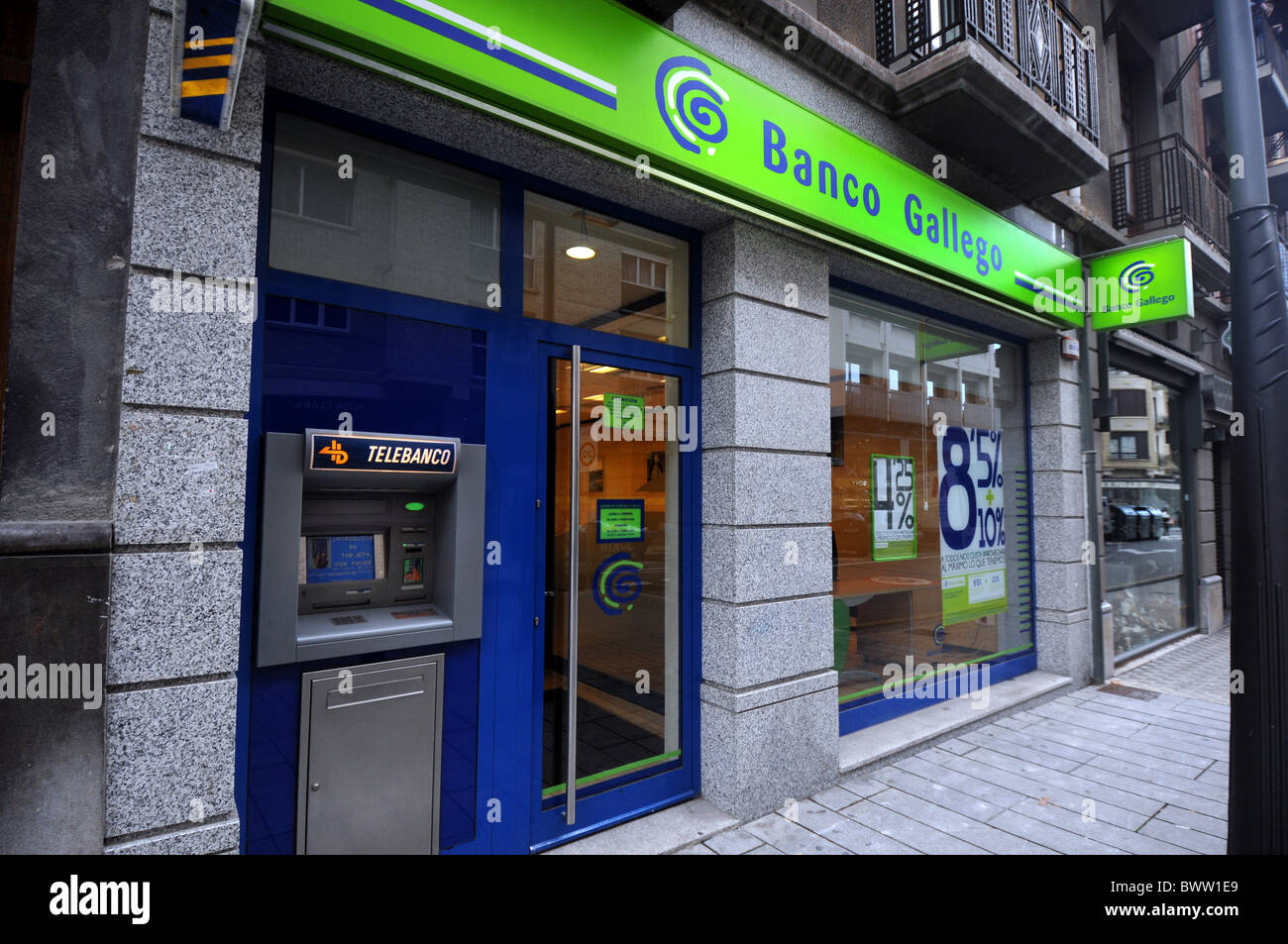 Banco Gallego, Spain Stock Photo