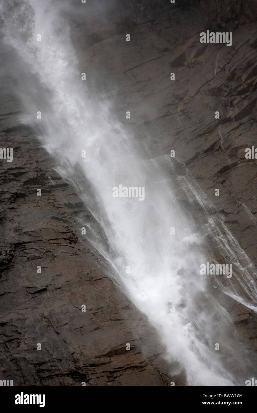Takakkaw Falls 2km east of Field Yoho National Park, BC, Canada Sept