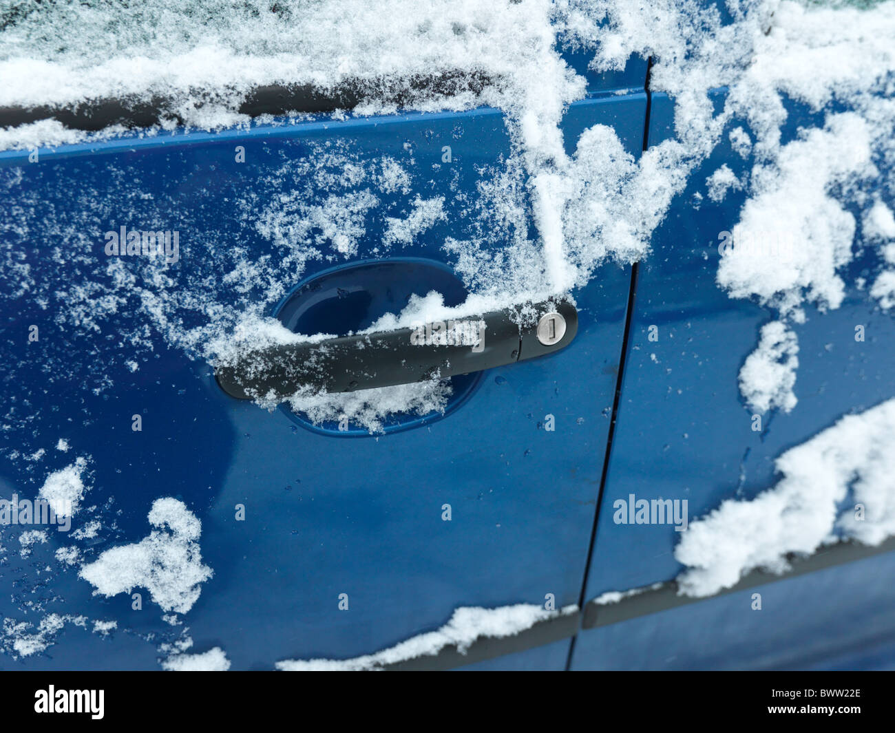 icy car door lock Stock Photo - Alamy