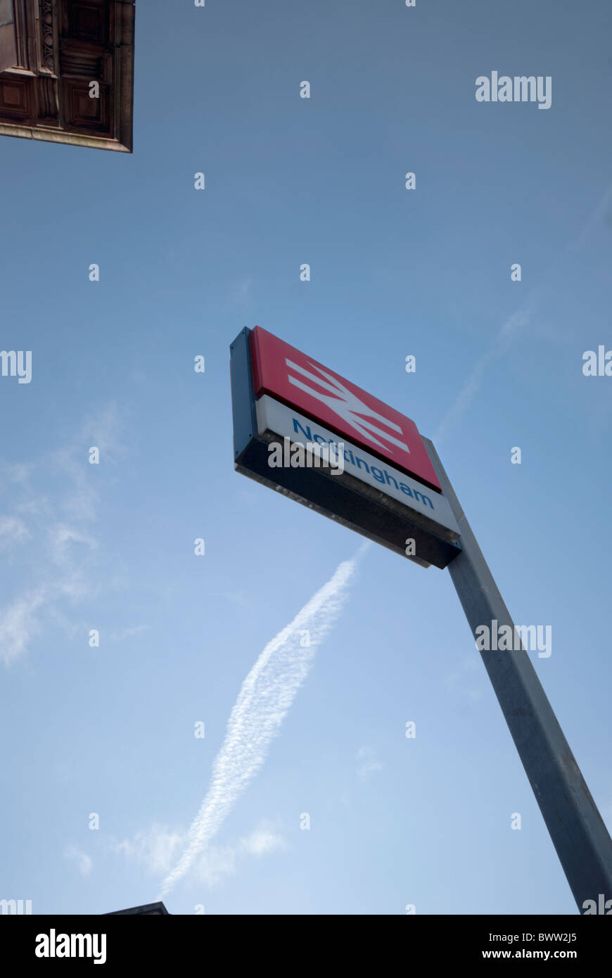 British Rail sign, Nottingham Railway Station, Nottingham, England, UK Stock Photo