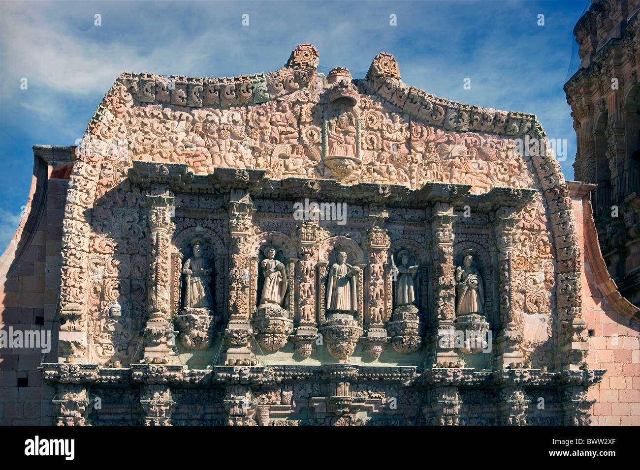 mexico central america america zacatecas city cathedral architecture
