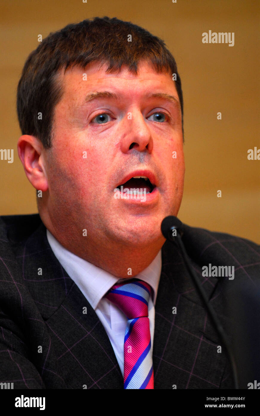 Paul Burstow MP, Minister of State, Department of Health, speaking at a carers conference, November 2010, London, UK. Stock Photo