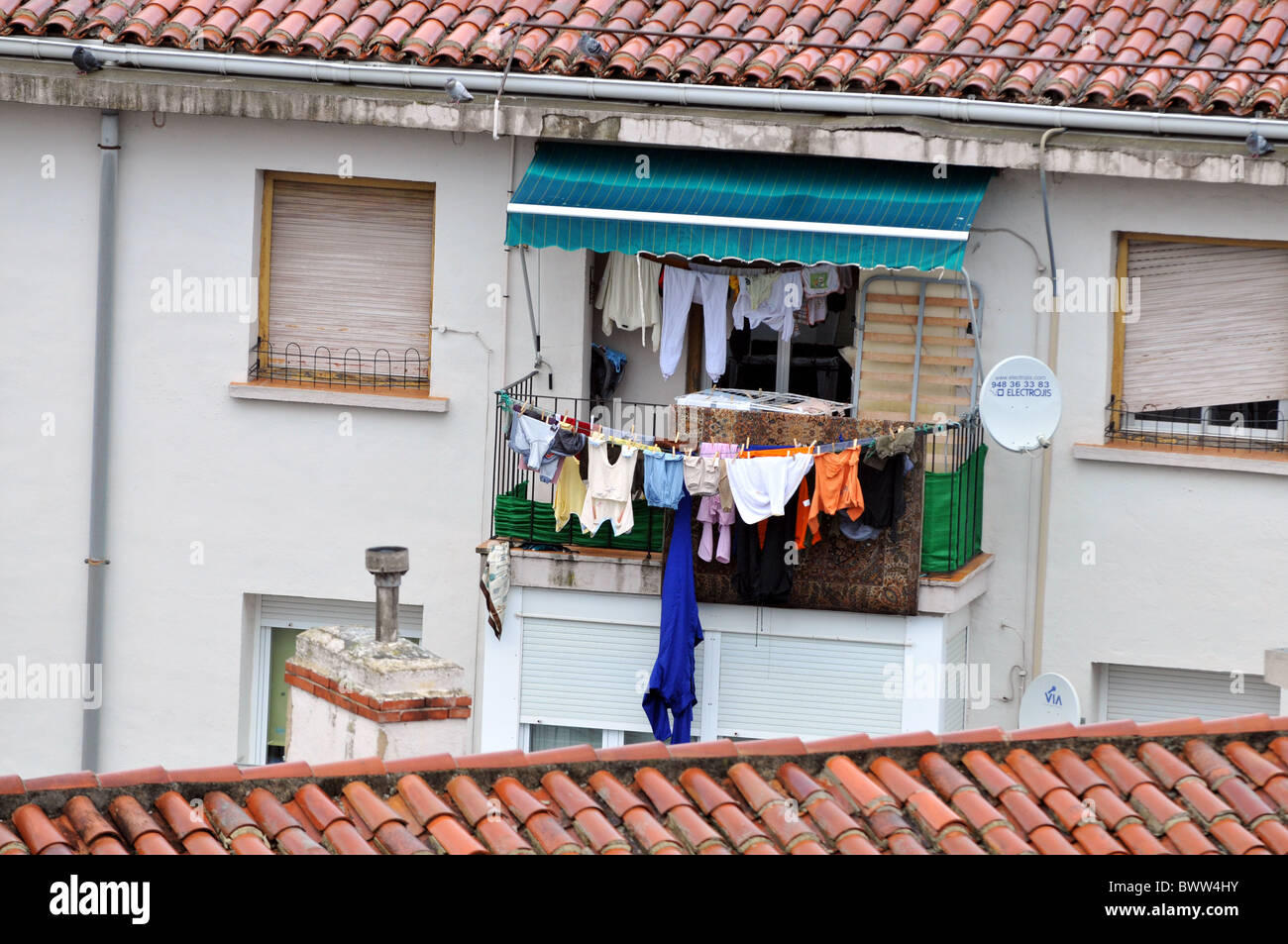 Residential homes and buildings in Pamplona, Spain Stock Photo Alamy