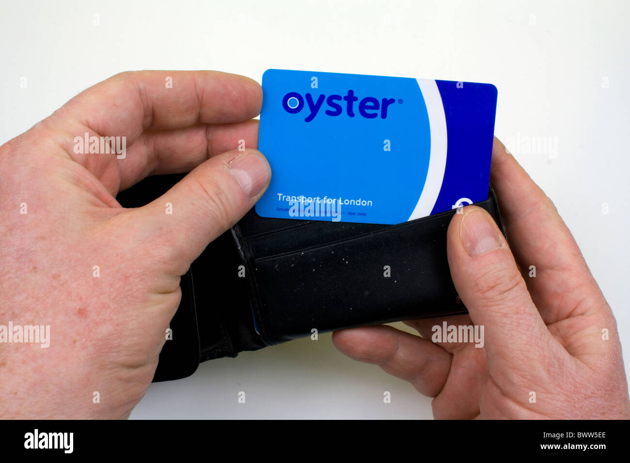 An Oyster travel card Stock Photo Alamy
