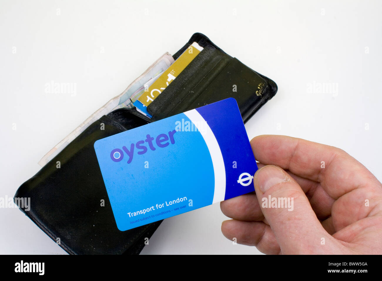 An Oyster travel card Stock Photo Alamy