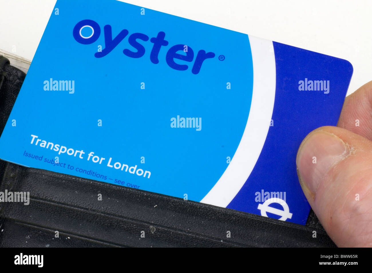 An Oyster travel card Stock Photo Alamy