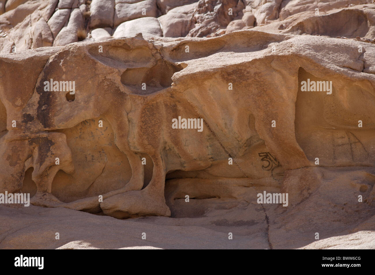 Golden Calf' natural rock formation resembling Stock Photo