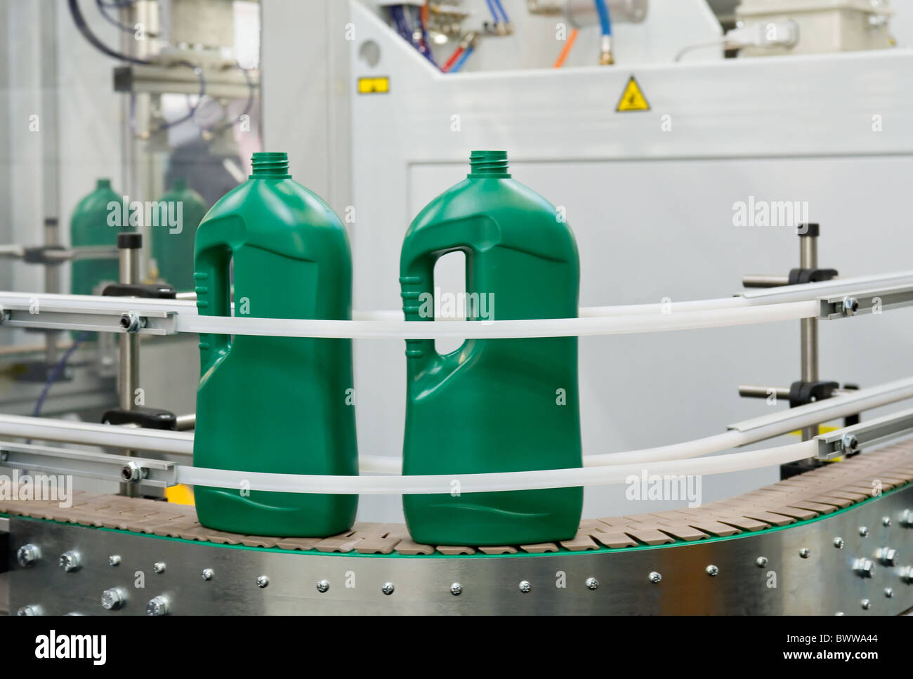 Mass production of plastic container Stock Photo Alamy