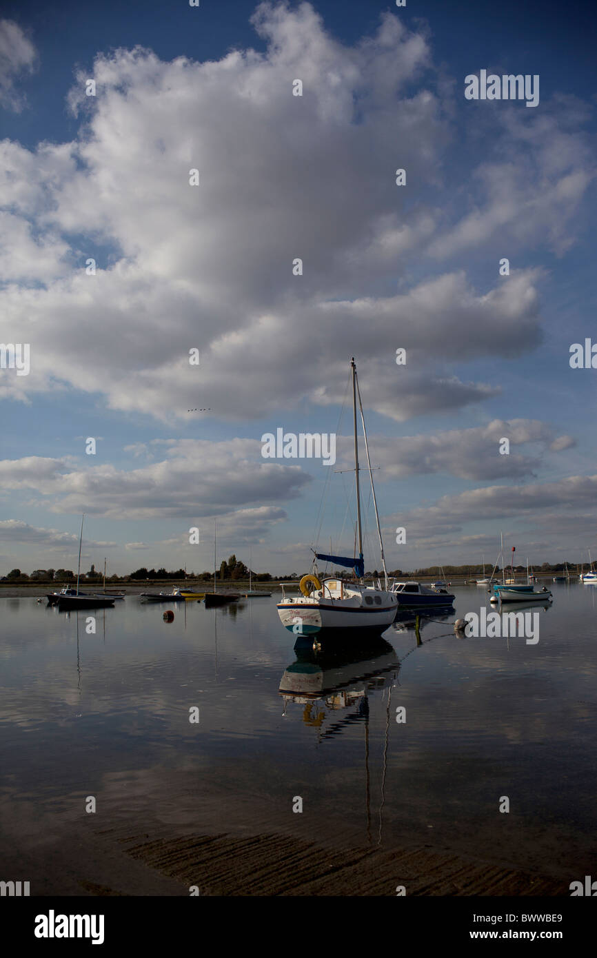 Boat's in Bosham Harbour, West Sussex, England Stock Photo Alamy