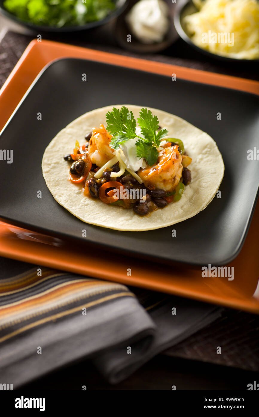 Mexican Chipotle Shrimp StirFry with red and green pepper strips