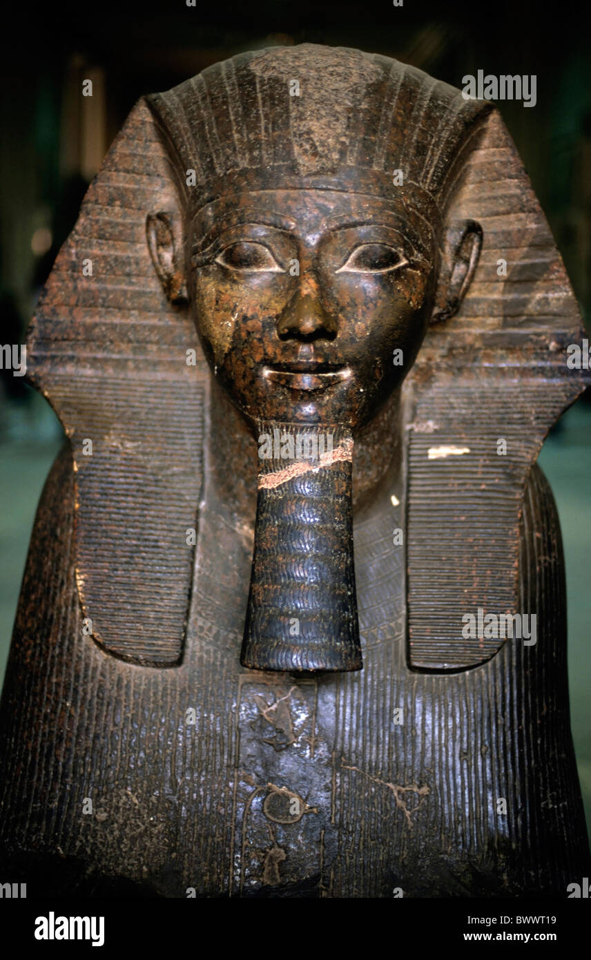 Ramses II statue, Egyptian Museum, Cairo, Egypt. Stock Photo