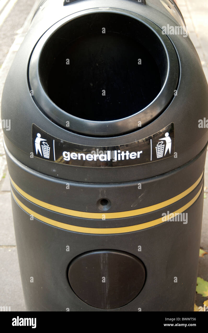 General waste and recyclable waste bin hires stock photography and