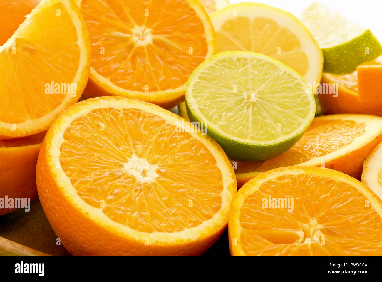 oranges and limes Stock Photo - Alamy