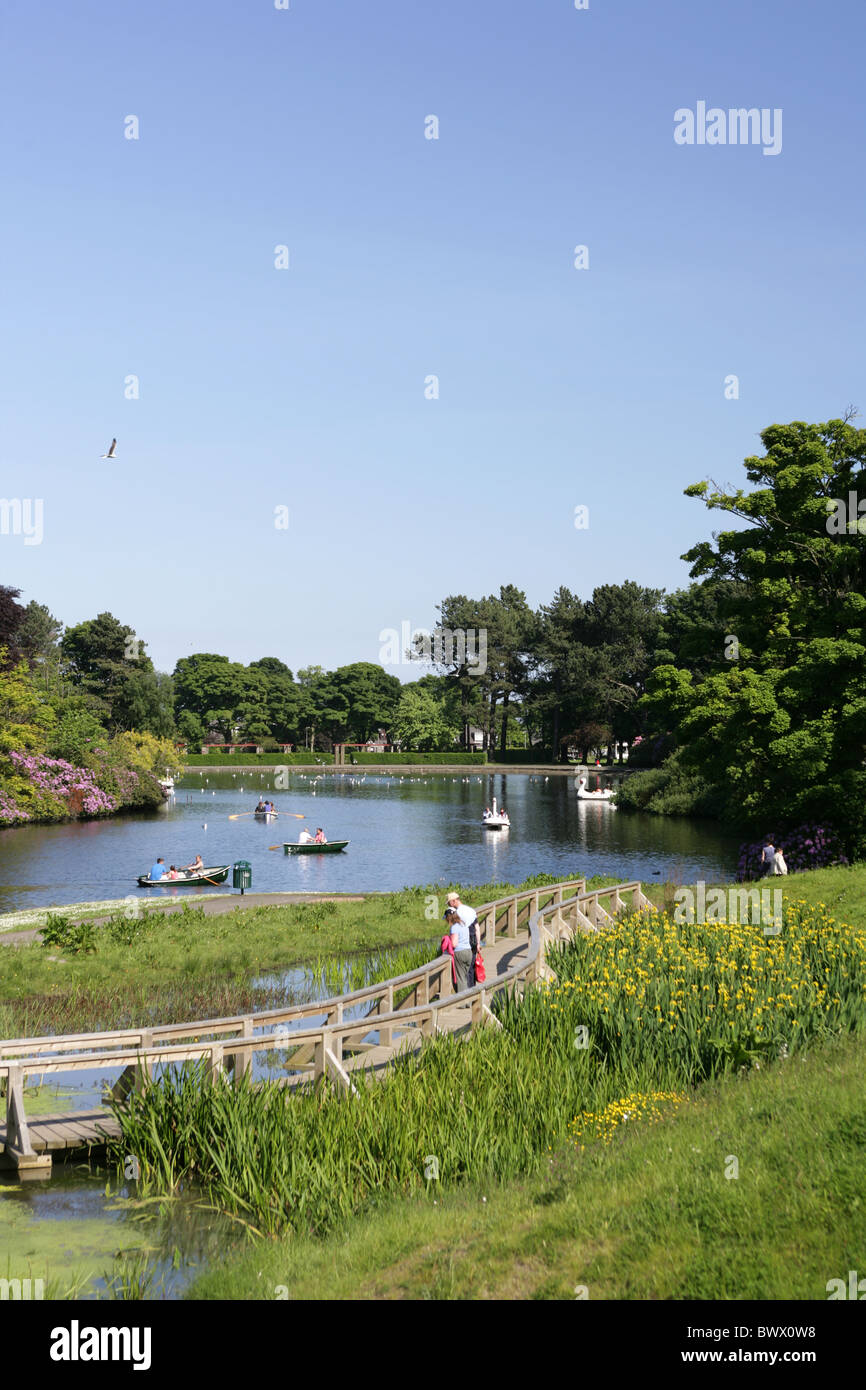 Beveridge Park boating lake, Kirkcaldy Stock Photo Alamy
