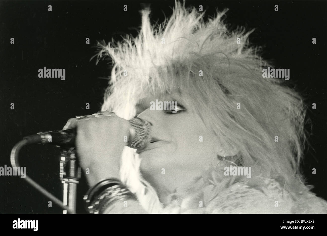 HANOI ROCKS  Finnish rock group about 1982 with Michael Monroe Stock Photo
