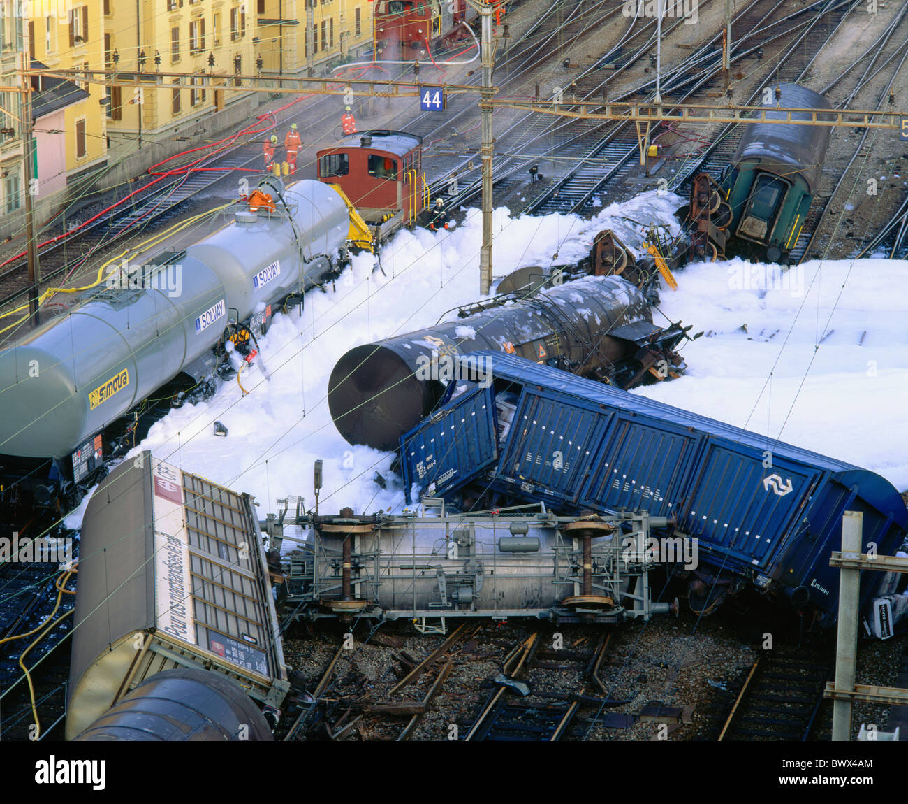 1994 Train 29.6.1994 railway misfortune accident chemistry transport chemistry ...