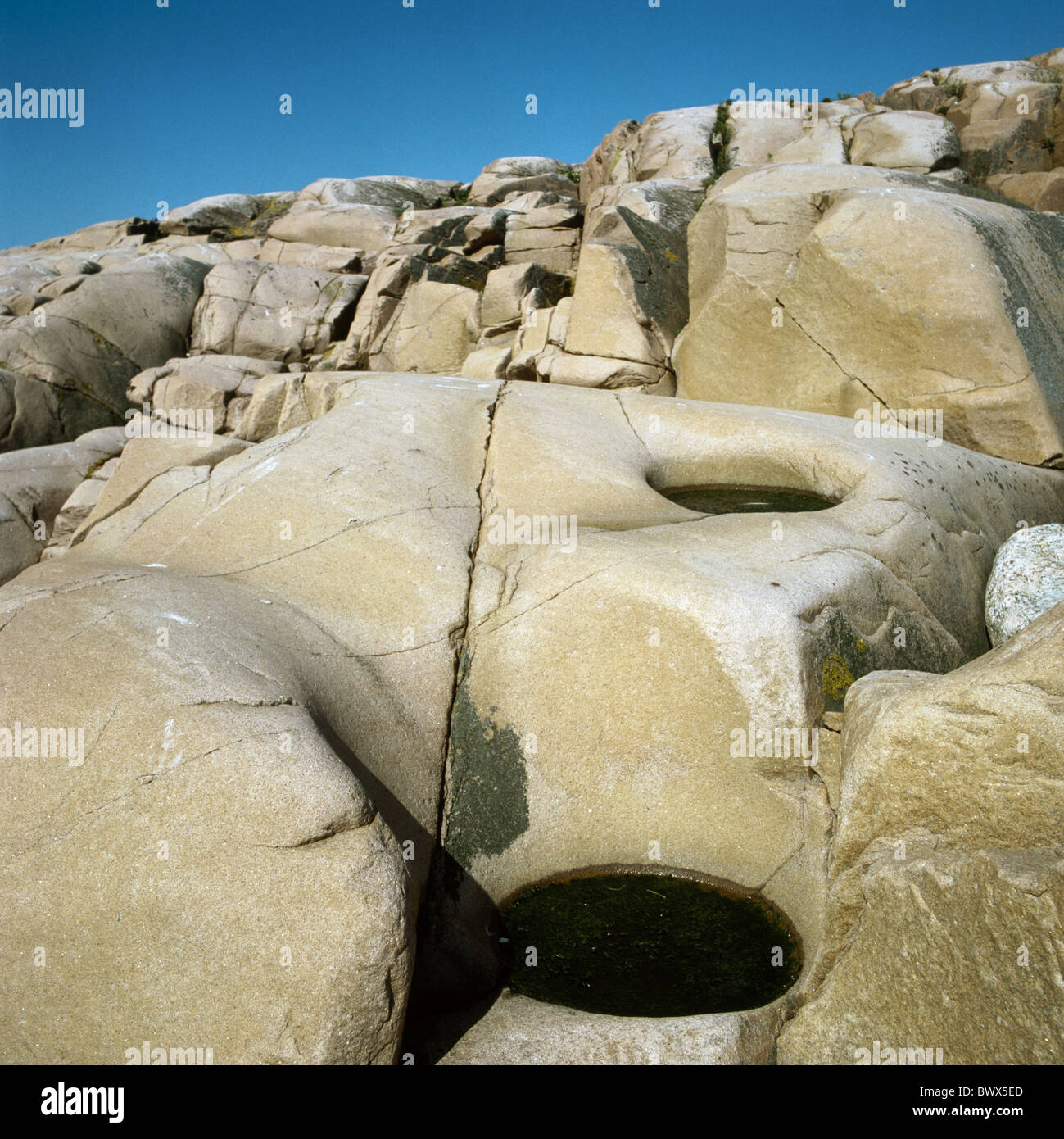 erosion form granite rock coast cliff rock Stock Photo Alamy