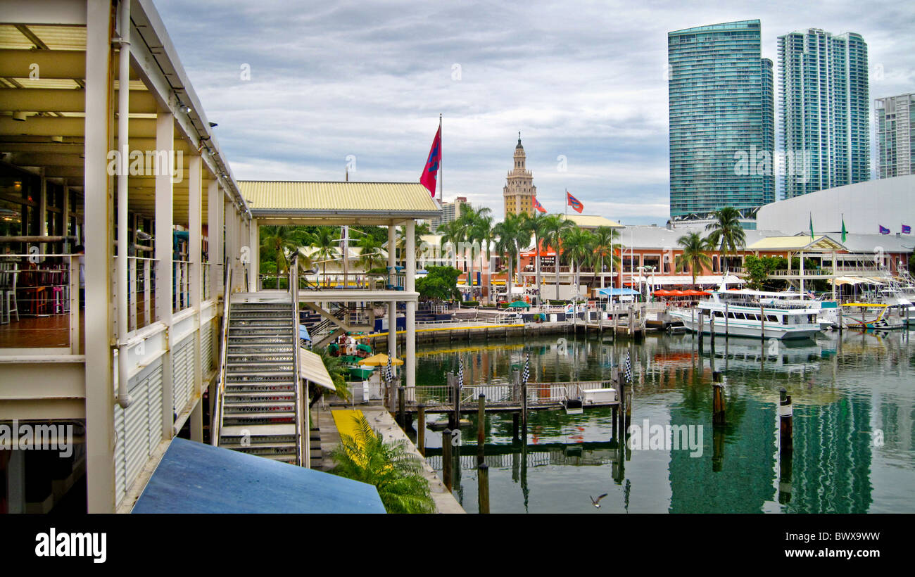 Bayside Marketplace in downtown Miami; Florida;USA;North America Stock Photo